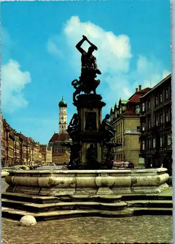 58798 - Deutschland - Augsburg , Herkulesbrunnen - gelaufen 1962