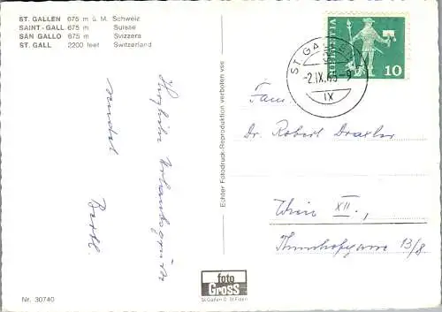 58800 - Schweiz - St. Gallen , Mehrbildkarte - gelaufen 1965