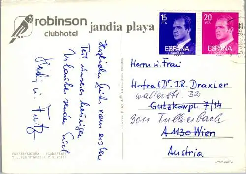 58807 - Spanien - Fuerteventura , Hotel Robinson , Jandia Playa - gelaufen 1986