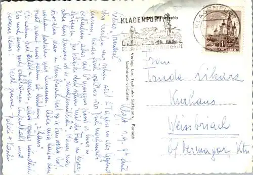 58814 - Kärnten - Karawanken , Ferlach , Vertatscha - gelaufen 1965