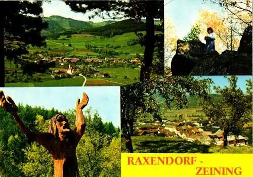 58837 - Niederösterreich - Raxendorf , Zeining , Waldviertel , Mehrbildkarte - gelaufen 1984