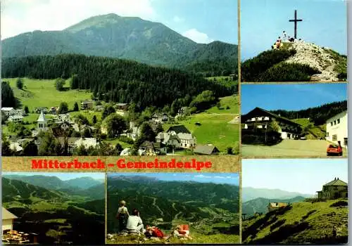 58845 - Niederösterreich - Mitterbach , Gemeindealpe , Mehrbildkarte - gelaufen 1986