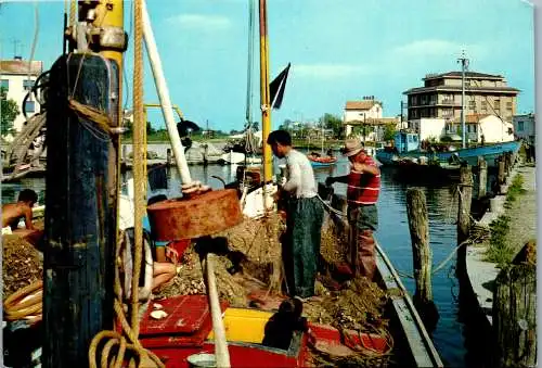 58853 - Italien - Caorle , Porto , Rientro dalla pesca - gelaufen 1970