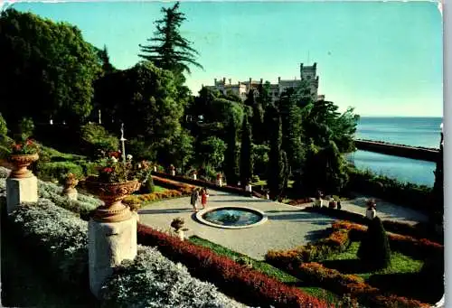 58859 - Italien - Triest , Parco di Miramare - gelaufen 1962