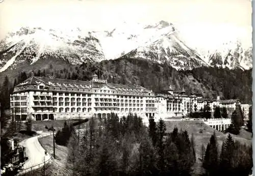 58867 - Niederösterreich - Semmering , Hotel Panhans gegen Rax - gelaufen 1960