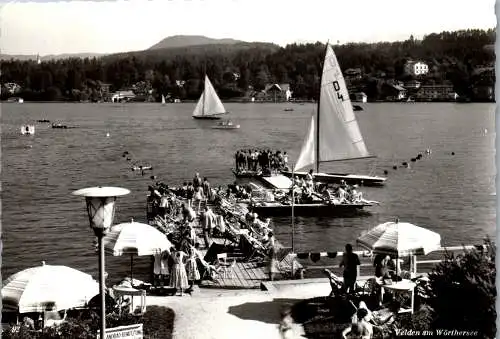 58872 - Kärnten - Velden , am Wörthersee , Strandbad - gelaufen 1960