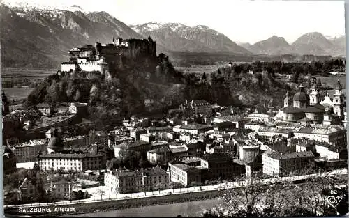 58873 - Salzburg - Salzburg , Altstadt , Panorama - gelaufen