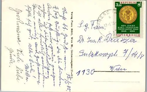 58878 - Niederösterreich - Gutenstein , Sommerfrische , Auto Station , Mehrbildkarte - gelaufen 1985