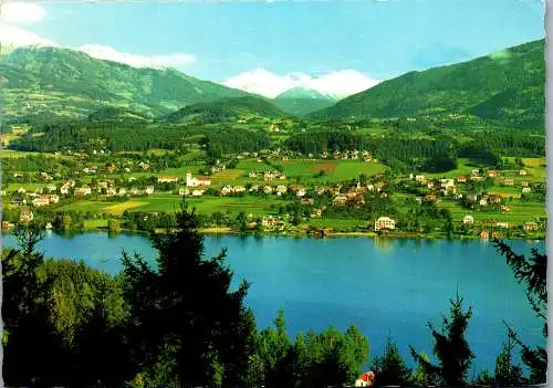 58884 - Kärnten - Seeboden , am Millstättersee , Panorama - gelaufen 1973