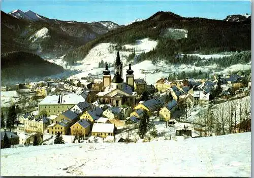 58889 - Steiermark - Mariazell , Panorama , Winter - gelaufen 1986