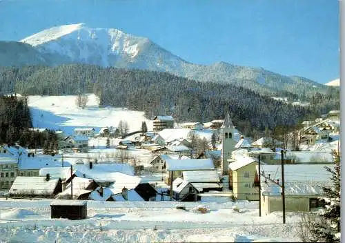 58891 - Niederösterreich - Mitterbach , am Erlaufsee mit Gemeindealpe im Winter - gelaufen 1986