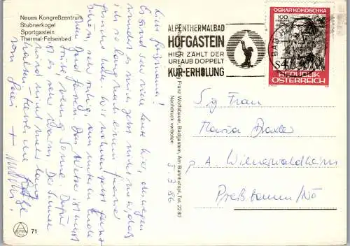 58892 - Salzburg - Bad Gastein , Mehrbildkarte - gelaufen 1986