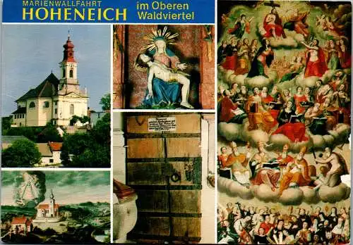 58896 - Niederösterreich - Hoheneich , Wallfahrtskirche , Waldviertel , Mehrbildkarte - gelaufen