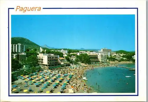 58901 - Spanien - Mallorca , Paguera , Detalle de sus Playas - gelaufen 1998