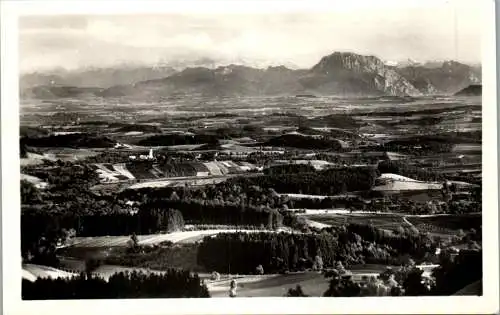 58912 - Oberösterreich - Wolfsegg , Blick über Atzbach mit Traunstein , Totes Gebirge , l. beschädigt - gel. 1968