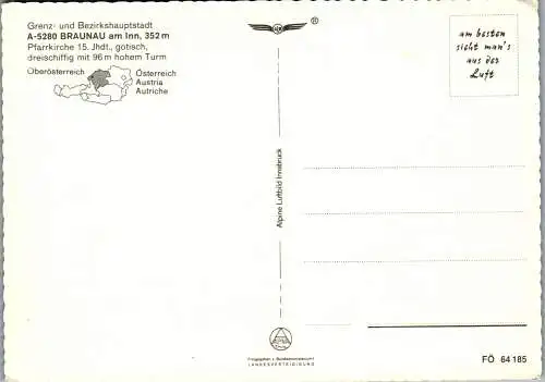58914 - Oberösterreich - Braunau , Panorama - nicht gelaufen