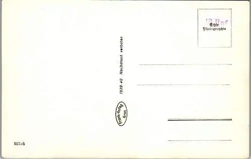 58927 - Steiermark - Gesäuse , Hieflau mit Tamischbachturm - gelaufen 1940