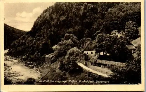 58928 - Steiermark - Palfau , Gasthof Kaisergemse , Erzhalden - gelaufen 1951