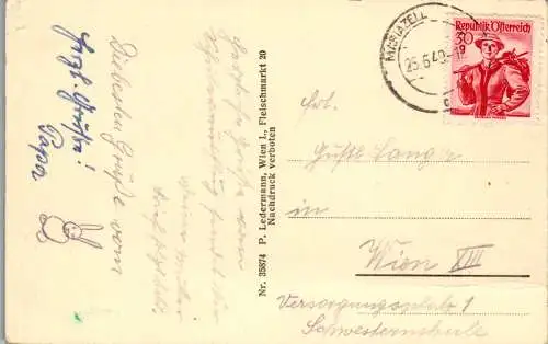 58930 - Steiermark - Krieglach , Alpl , Rosegger's Waldheimat , Waldschule - gelaufen 1949