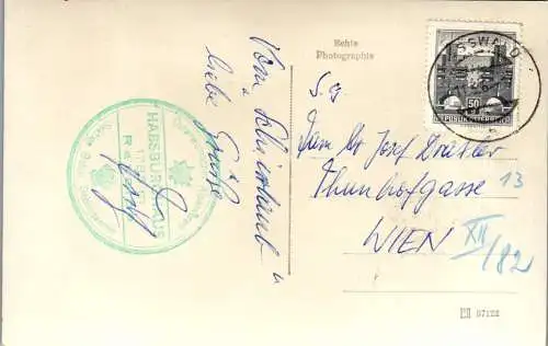 58936 - Niederösterreich - Rax , Raxalpe , Habsburghaus - gelaufen 1964