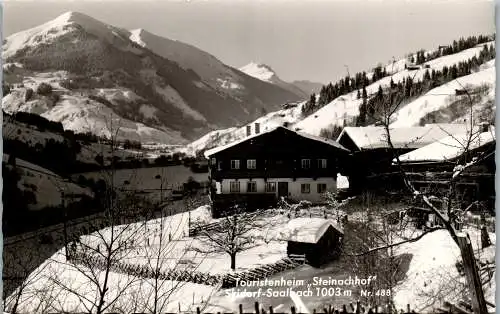 58939 - Salzburg - Saalbach , Touristenheim Steinachhof , Skidorf - gelaufen 1963