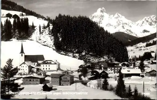 58940 - Salzburg - Filzmoos , gegen Bischofsmütze , Winter - gelaufen 1966