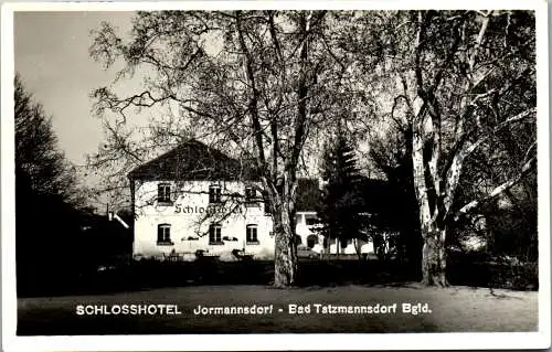 58951 - Burgenland - Bad Tatzmannsdorf , Schlosshotel Hotel Jormannsdorf - gelaufen 1959