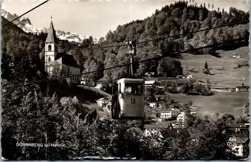 58954 - Salzburg - Dürrnberg , bei Hallein , Seilbahn , Gondel zur Einfahrt in's Salzbergwerk , gelaufen 1955