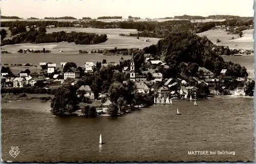 58970 - Salzburg - Mattsee , Panorama - gelaufen 1958