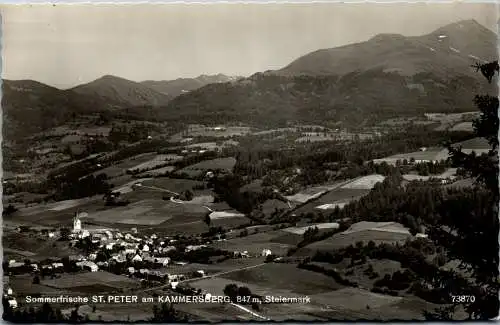 58974 - Steiermark - St. Peter am Kammersberg , Panorama - gelaufen 1962