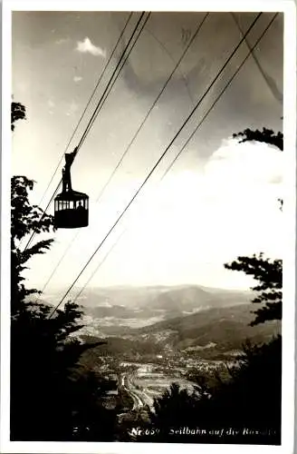 58981 - Niederösterreich - Rax , Seilbahn auf die Raxalpe , Gondel - gelaufen 1965