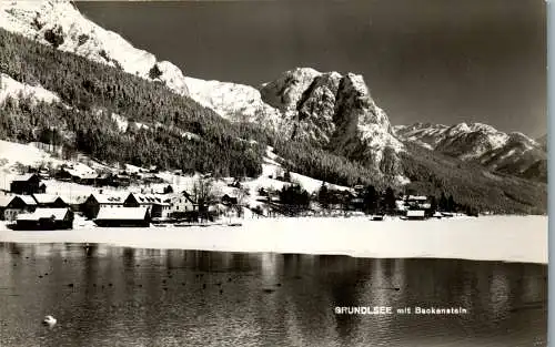 58982 - Steiermark - Grundlsee , mit Backstein im Winter - gelaufen 1966