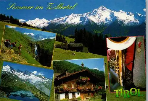 58985 - Tirol - Zillertal , Mehrbildkarte - gelaufen