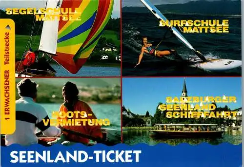 58988 - Salzburg - Mattsee , Steiner Nautic , Seenland Ticket , Entwertet - gelaufen