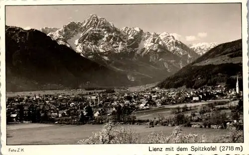 59000 - Tirol - Lienz , mit dem Spitzkofel - gelaufen 1951