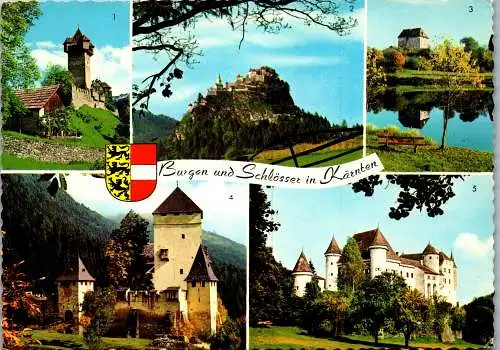 59003 - Kärnten - Burgen und Schlösser , Falkenstein , Hochosterwitz , Moosburg , Groppenstein , Frauenstein