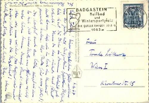 59011 - Salzburg - Bad Gastein , Panorama - gelaufen 1967