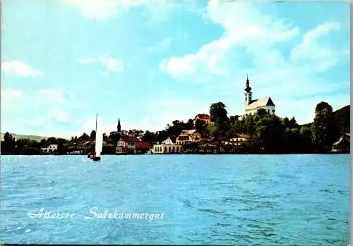 59018 - Oberösterreich - Attersee , Salzkammergut - gelaufen 1975