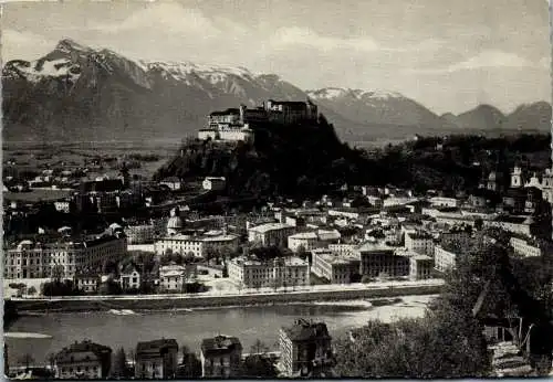 59043 - Salzburg - Salzburg , gegen den Untersberg - gelaufen 1963