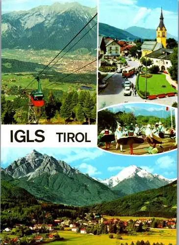 59056 - Tirol - Igls , Seilbahn , Gondel , Patscherkofelbahn , Mehrbildkarte - gelaufen