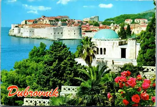 59057 - Kroatien - Dubrovnik , Panorama - gelaufen 1988