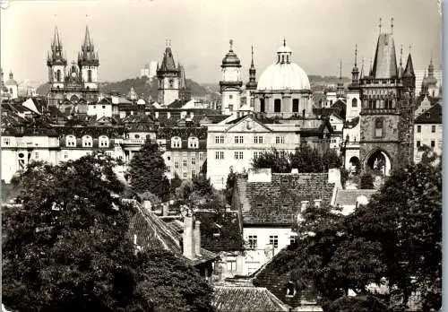 59063 - Tschechien - Prag , Türme der Altstadt - gelaufen 1965