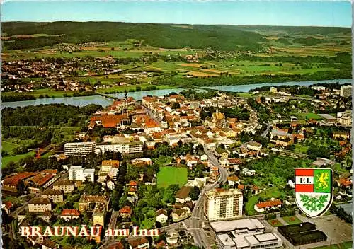59080 - Oberösterreich - Braunau , am Inn , Panorama - nicht gelaufen