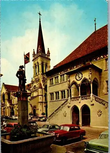 59083 - Schweiz - Bern , Rathaus mit Venner Brunnen - nicht gelaufen