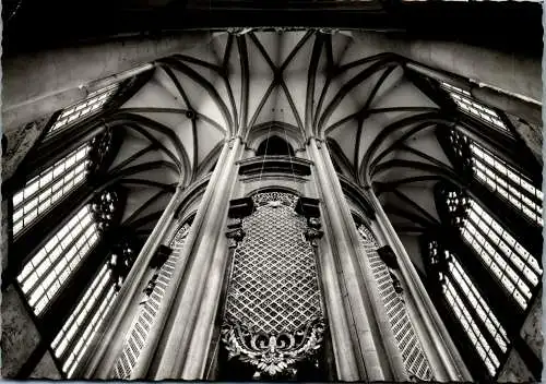 59093 - Kirchen - Zwettl , Stift , Zisterzienserkloster , Blick ins Gewölbe , Kapellenkranz - gelaufen 1975