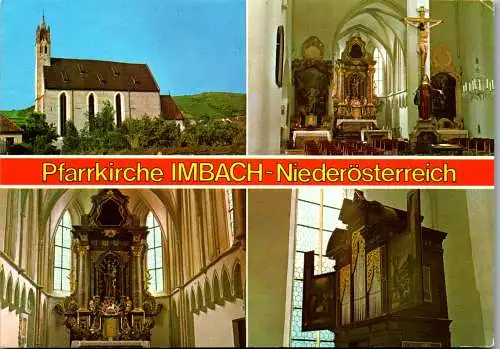 59100 - Niederösterreich - Imbach , bei Krems , Pfarrkirche - gelaufen 1992