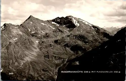 59109 - Tirol - Umhausen , Frischmannhütte mit Fundusfeiler - gelaufen 1968