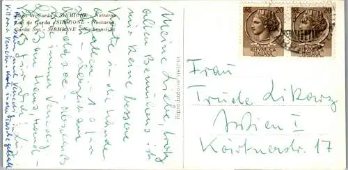 59119 - Italien - Sirmione , Lago di Garda , Gardasee , VW Käfer , Nachtansicht - gelaufen