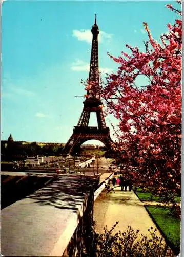 59126 - Frankreich - Paris , La Tour Eiffel - gelaufen 1966