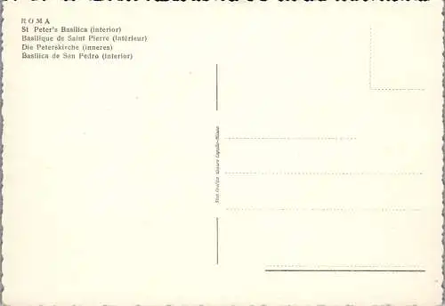 59140 - Italien - Rom , Basilica di S. Pietro , Interno - nicht gelaufen